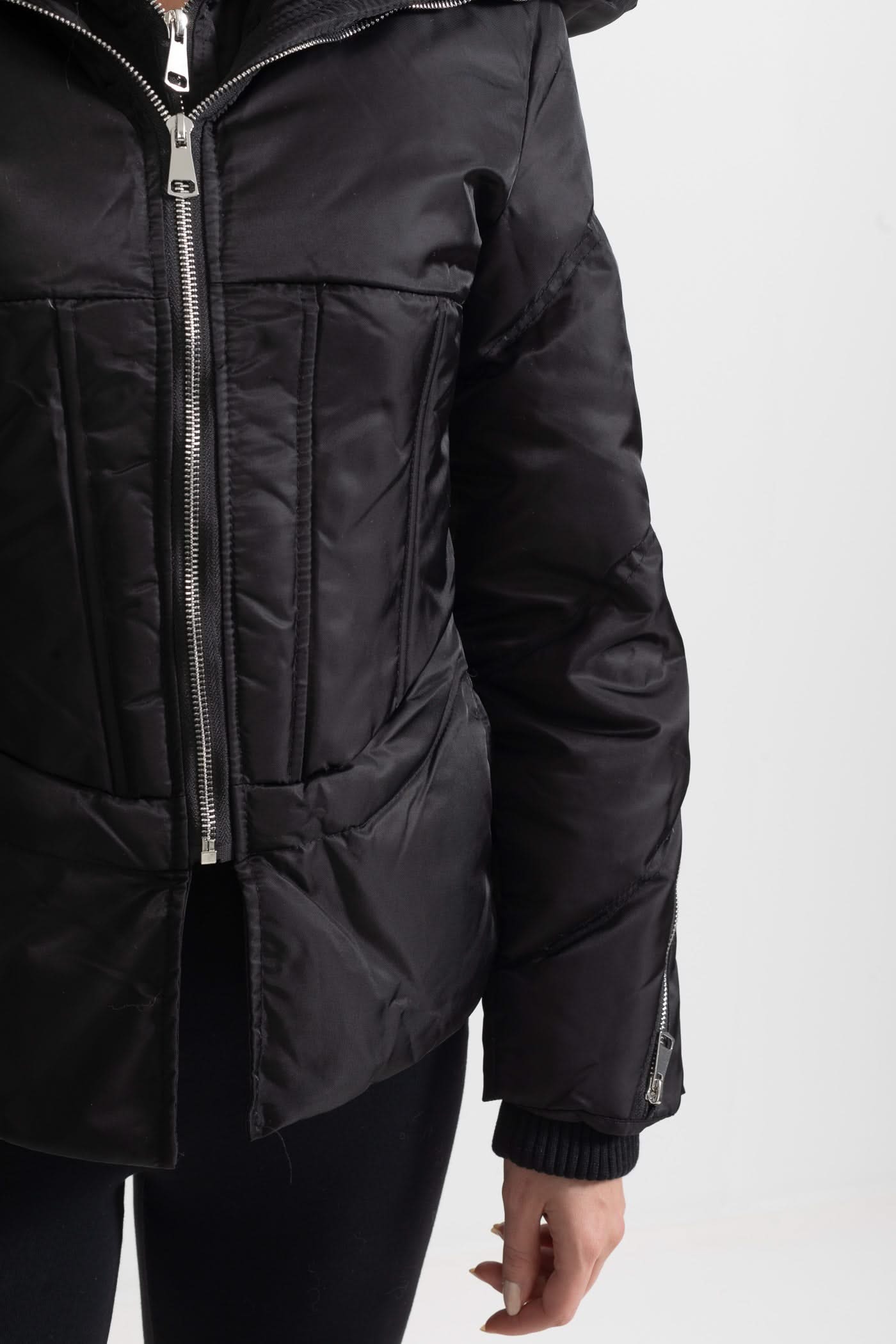 Çift Yakalı Modern Ceket – Siyah