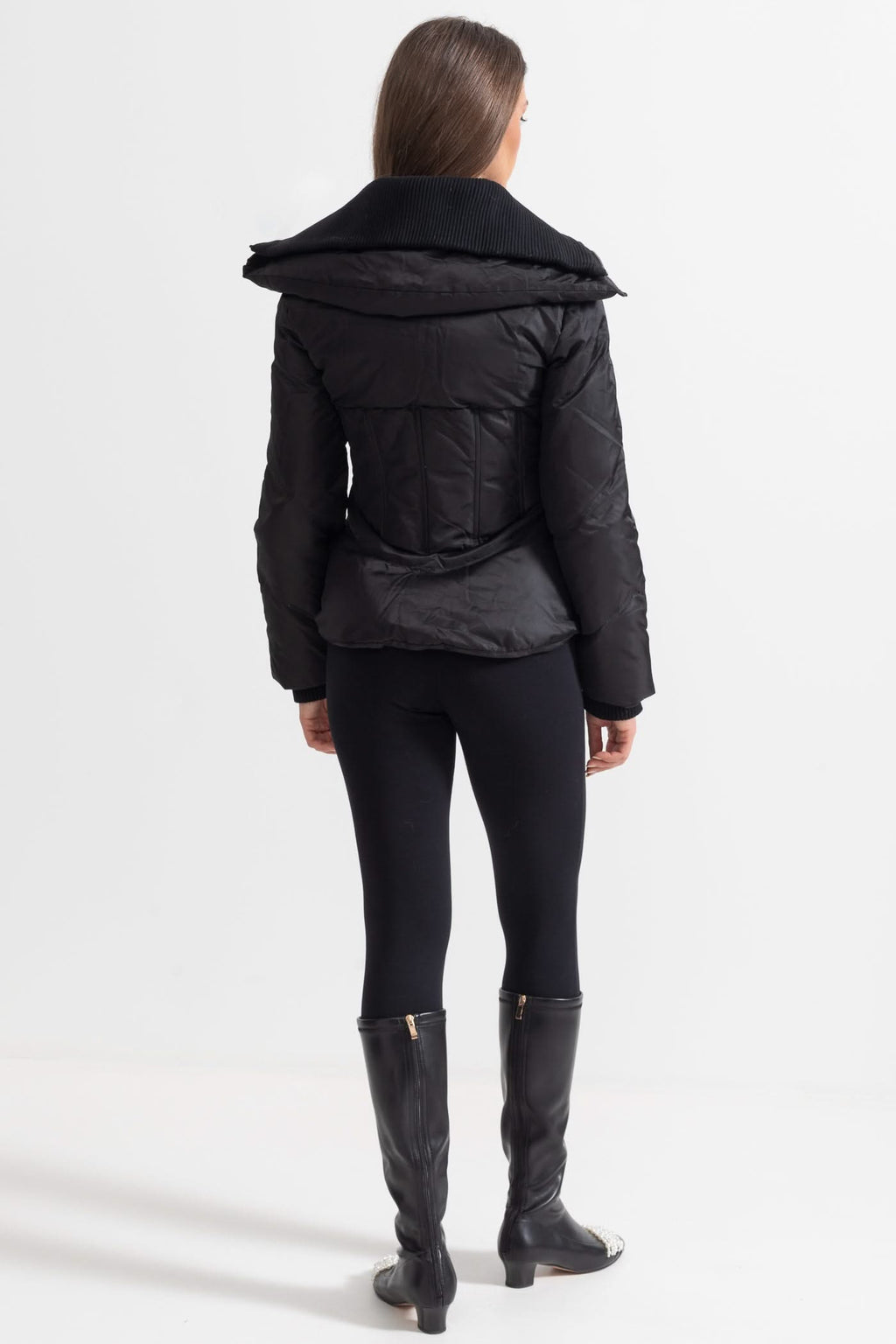 Çift Yakalı Modern Ceket – Siyah